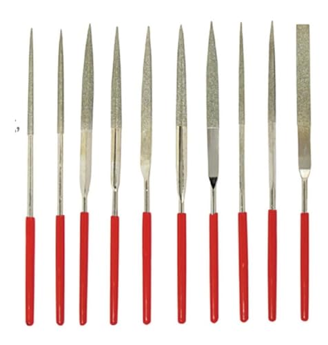 20 Pc Kit Jogo Lima Agulha Diamantada Relojoeiro Ourives 100