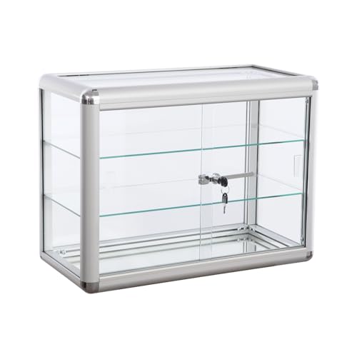 24"x12" Silver Aluminum & Glass Countertop...