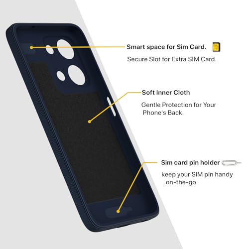 Image of Pikkme Back Cover for Vivo Y11 5G Soft Matte Silicone Mag-Safe Design (Mag-Safe Not Support) Camera Protection | Slim Fit Bumper Cover (Blue)