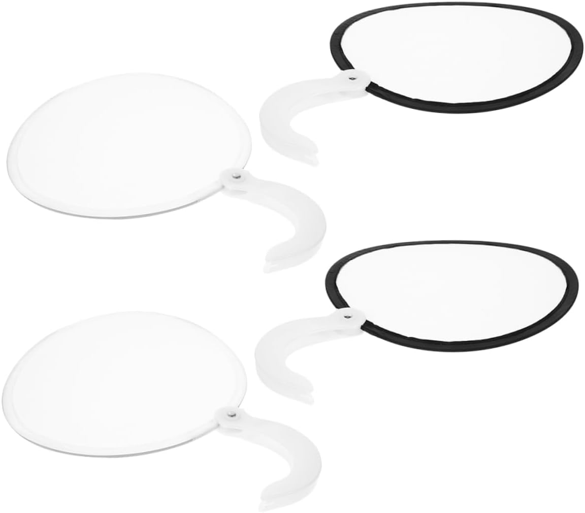 Cabilock 20pcs Round Folding Handheld Fan Portable Fans for Weddings Festivals Travel Lightweight Foldable Design for Easy Storage Colors for Versatile Use