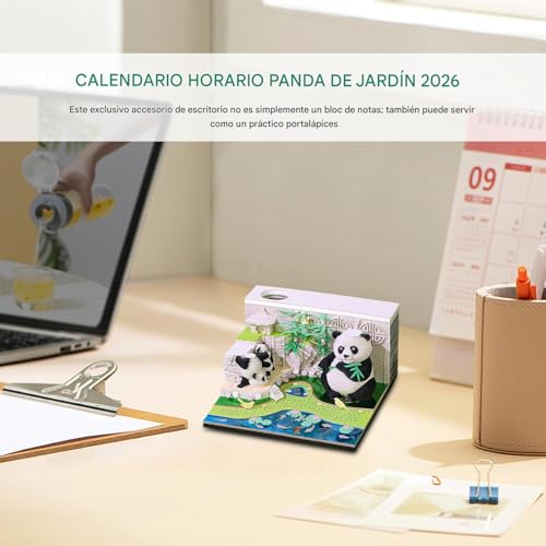Calendrier 3D 2026 bloc de notes d'art cadeau idéal papier sculpté - 3