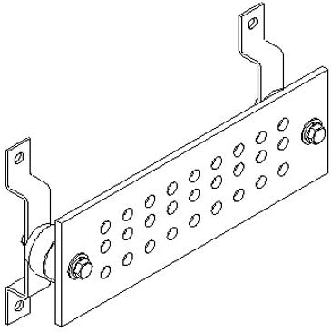 Harger - GBI14412J - Harger Lightning & Grounding GBI14412J Ground Bar, J Pattern, Hardware, 1/4 H x 4 W x 12 L, Copper