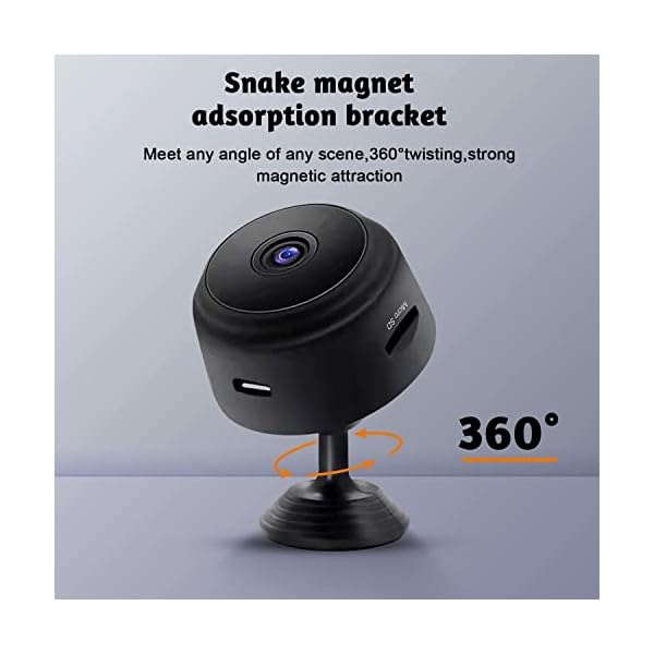 Flexible 360-degree webcam with magnetic base.