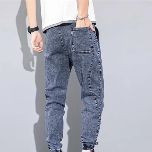 Men's Cargo Jeans Four Seasons Streetwear Denim Jogger Pants Baggy Harem Oversize Large Size Trousers2