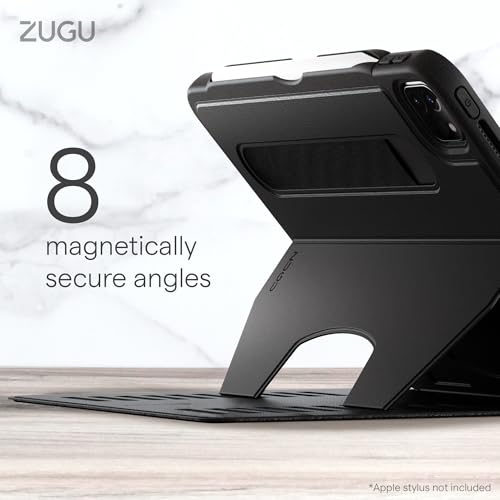 ZUGU Case iPad Pro 11 Inch Case, 1st/2nd/3rd/4th Generation 2018/2020/2021/2022, Slim Protective Cover, Wireless Apple Pencil Charging, Convenient Magnetic Stand. Sleep/Wake Cover, Stealth Black by ZUGU CASE - Used condition - Image 4