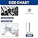 ZIUZI 50 Pcs #6-32 x 1 Inch Extra Long Electrical Outlet Screws, 304 Stainless Steel Machine Screws for Mounting Wall Plates, Switches, Household