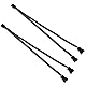 2Pack Computer PC PWM Lüfter Splitter Kabel 1 auf 2 (4 Pin+3 Pin)