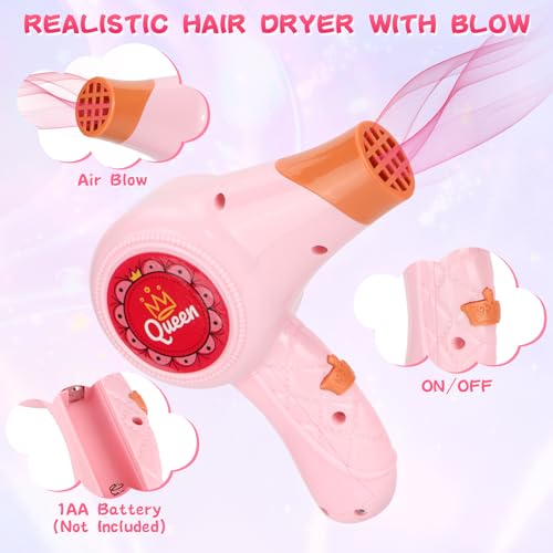 Hapgo HEUSTG024 Girls Beauty Salon Set, Doll Head Hair Stylist Toy Kit thumb #1