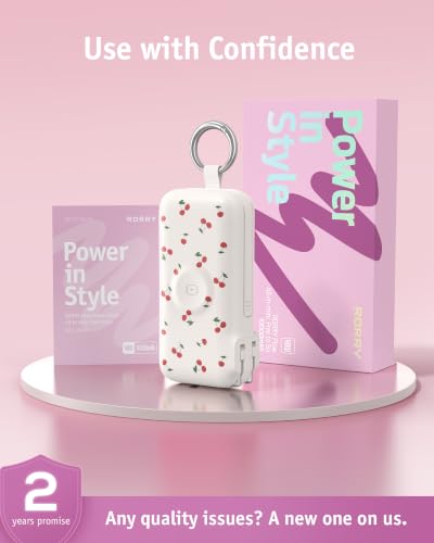 Image of RORRY Flow Portable Charger 10000mAh 40W Wall Plug Power Bank Battery Pack