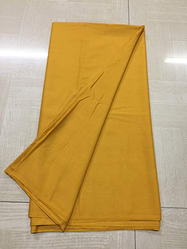 Image of BKRKJ Women's Lizibizi Cotton Unstitched Dress Material Plain Fabric by Meter for Sewing Suit,Salwar,Blouse,Shirt,Kurta,Pyjama,Pathani,Kameez,Chudidar,Patiyala (Mustard 31, 5 Meter)