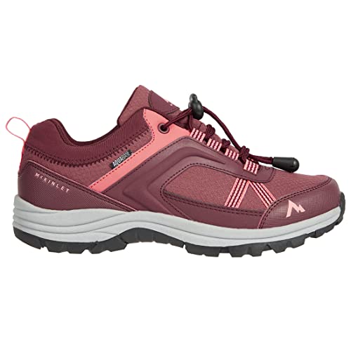 McKINLEY Garçon Unisex Kinder Maine II Aqb Mocassin, Red Wine/Charcoal/Re, 33 EU