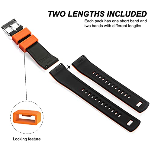 Hemsut Silicone Watch Bands, 18Mm 20Mm 22Mm Quick Release Rubber Watch Strap For Men Women Soft Replacement, 10 Colors For Choose #TOP3