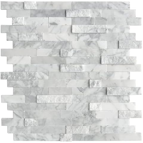 SUNWINGS Stone Self Adhesive Tiles for Backsplash Cover