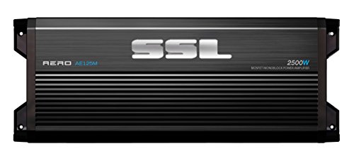 Sound Storm Laboratories Ae125M Aero 2,500-Watt Mosfet Monoblock Amplifier With High/Low Crossover And Remote Subwoofer Level Control - Black/Silver #TOP3