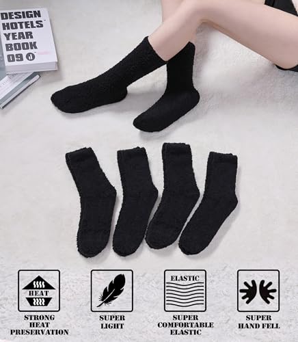Image of FNOVCO Womens Fuzzy Socks Super Soft Fluffy Winter Warm Cozy Home Sleeping Socks