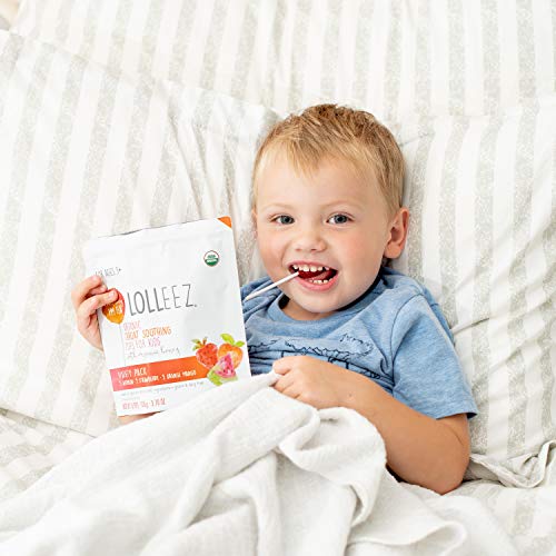 Lolleez Organic Sore Throat Soothing Pops With Honey, Multi Pack, 30 Count Total, (Pack Of 2), For Cold & Flu And Back To School, 15 Count (Pack Of 2) (B076B5C65X) #TOP3