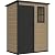 DWVO 5x3 FT Outdoor Storage Shed with Reinforced Floor, All-Weather Resin Storage Shed with Lockable Door & Window, Waterproof Plastic Tool Storage for Garden, Backyard, Patio, Lawn