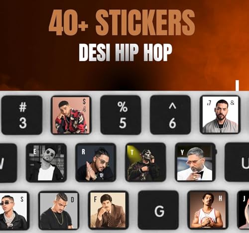 Image of Memes Keyboard Stickers Compatible for All Keyboards Laptop and Desktop (DESI Hip HOP)