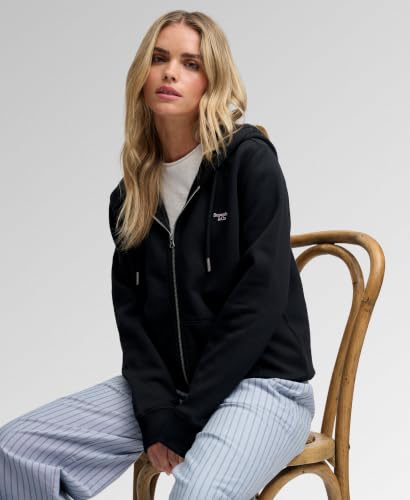 Superdry Femme Sweat à Capuche Zippé Avec Logo Brodé Signature - vue 3
