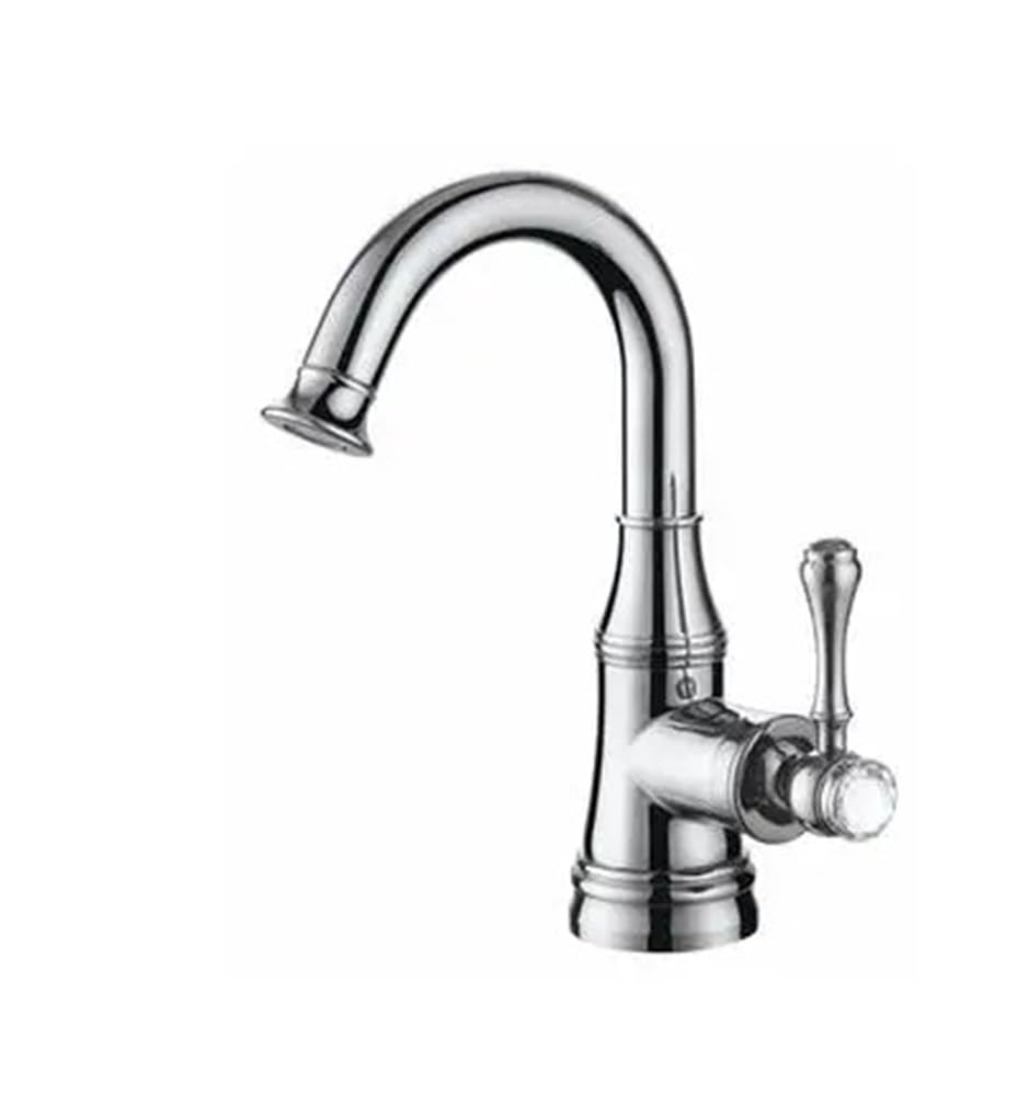 Robinet de lavabo haut de gamme mitigeur eau chaude et froide chrome brillant