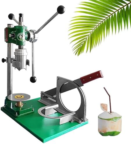 Coconut Opener Tool, Coconut Head Cutter, Manual Coco Fruit Corer Machine, Capping Machine with Handle, for Fresh Coconut Juice