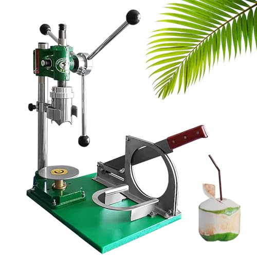 AYCDL Coconut Opener Tool, Coconut Head Cutter, Manual Coco Fruit Corer Machine, Capping Machine with Handle, for Fresh Coconut Juice