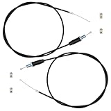 Strongthium Gaszug 127cm (50) passend für Coleman CT200U Predator 212cc, kompatibel mit Baja MB165 MB200, 196cc 6,5 PS Mini Bike Pit Dirt Bike, verstellbar, 2er Pack inkl. Lötnippel