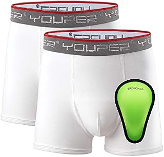 Youper Youth Brief w/Soft Athletic Cup, Boys Underwear w/Baseball Cup Youth & Peewee