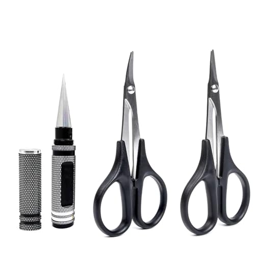 TOQPCZA - Outil DéMontage Rc Pour Pièces Universelles Voiture RC Perforateur Trous 0 À 14 Mm Alésoir Ciseaux Droits Incurvés Ensemble D'outils Coupe Outils Montage Carrosserie Voiture RC