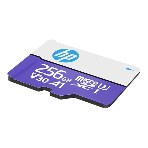 Image of HP mx330 256GB Class 10 U3 V30 A1 microSD Flash Memory Card for Expanded On-Board Memory - 100MB /s, 4K Ultra HD, UHS-I, Micro SD