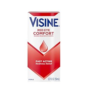 Visine Red Eye Comfort Redness Relief Eye Drops to Help Relieve Red Eyes Due to Minor Eye Irritations Fast…