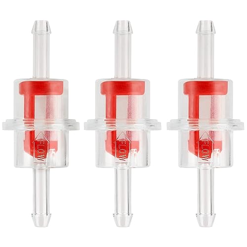 LOCOPOW 3 piezas Filtro de Combustible Filtro de Gasolina Pequeño Transparente para Moto 3/16 5mm Manguera Arctic Cat Inline Filtro de Combustible ATV UTV Motos de Nieve Motos de Agua PWC 0470-988