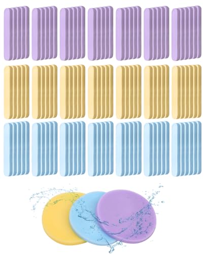 SEESUNO 108 Pcs Facial Sponges Compressed Face Sponge Cleansing for Women and Men Massage Makeup Removal