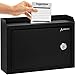 AdirOffice Multi Purpose Wall Mountable Suggestion Box, 9.75" x 7" x 3" - Black