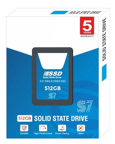 Image of 512GB 2.5 Inch SATA Internal SSD - Read: 550MB /s & Write: 500MB /s - Solid-State Drive 5 Year Warranty (512, GB)