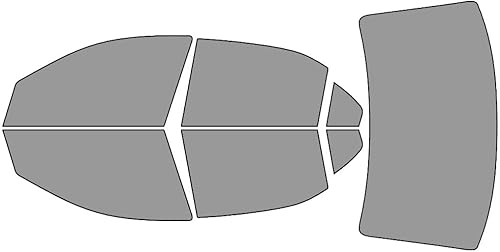 Vista 23 de Rvinyl Kit de tinte de ventana compatible con Ford Fusion 2006-2012 – Negro 20% – Película de una sola capa sin burbujas – Kit completo precortado