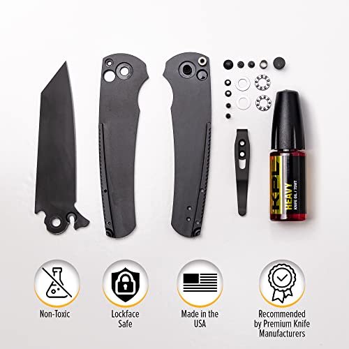 Image of Knife Pivot Lube - Heavy Knife Oil for Blades - Synthetic Pocket Knife Lubricant - 75 Weight Precision Oiler Bottle