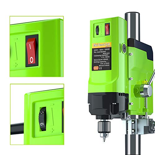 BACHIN Bench Drill Stand 1050W Mini Electric Bench Drilling Machine Drill Chuck 3-16mm