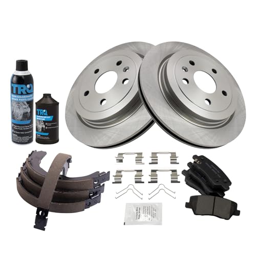 Image of TRQ Rear Brake Pad & Rotor Kit Compatible with 2014 Cadillac