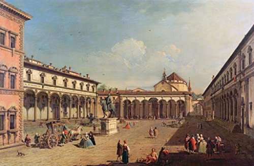 Tableau célèbre Bernardo Bellotto affiche toile décoration salon chambre couloir 60x90