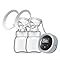 Tiralatte elettrico, breast pump electric, estrattore di latte portatile, tiralatte elettrico, portatile, estrattore di latte senza fili, con 4 modalità e 9 livelli di aspirazione (light blue, 21mm)