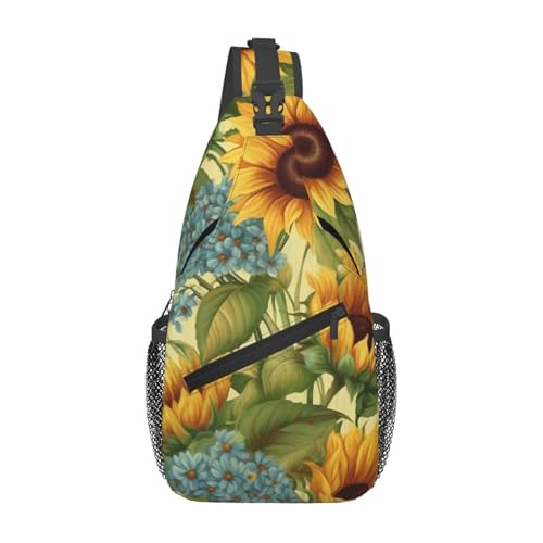 Bolso cruzado Sunflowers para hombre y mujer