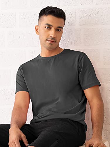 Image of XYXX Men's Solid Regular Fit T-Shirt