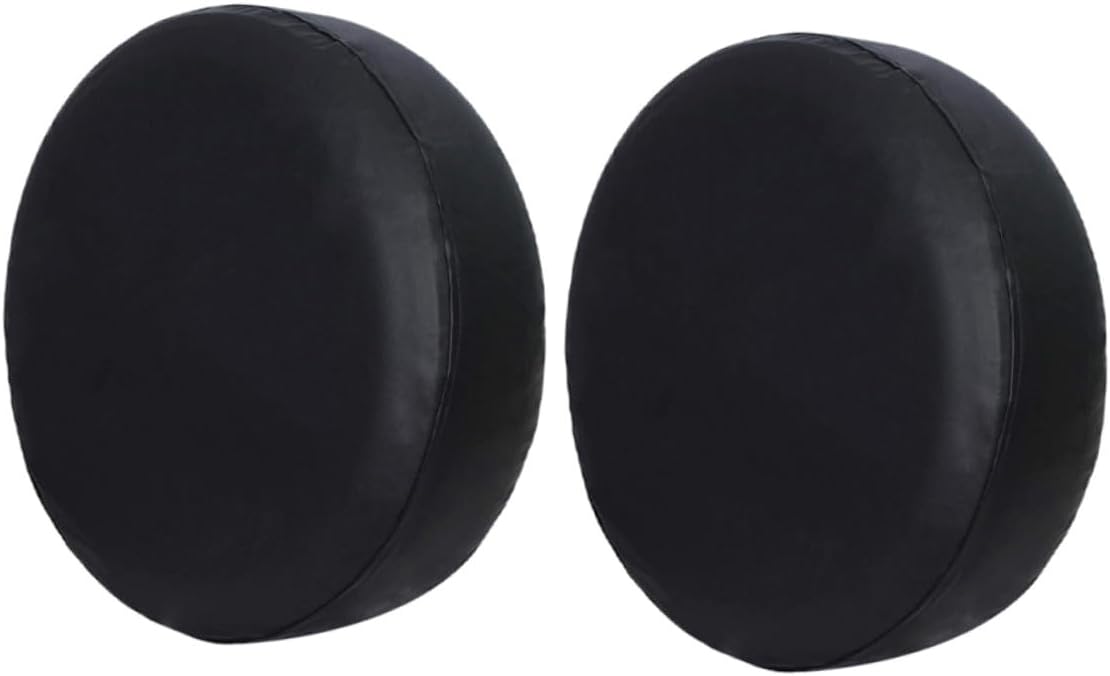 VALICLUD 2pcs Spare Tire Covers for Trailers Camper Truck PVC Wheel Protectors with UV and Debris Resistance Easy Install Camping Accessories for Travel Trailers