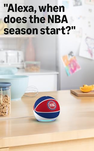 Image of Amazon Echo Dot (newest model) | Officially Licensed NBA Limited-Edition | Detroit Pistons