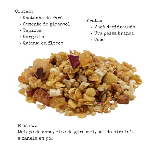 Tia Sônia, Kit 3 Granola Sem Glúten Castanha Fruta 180g cada Tia Sônia