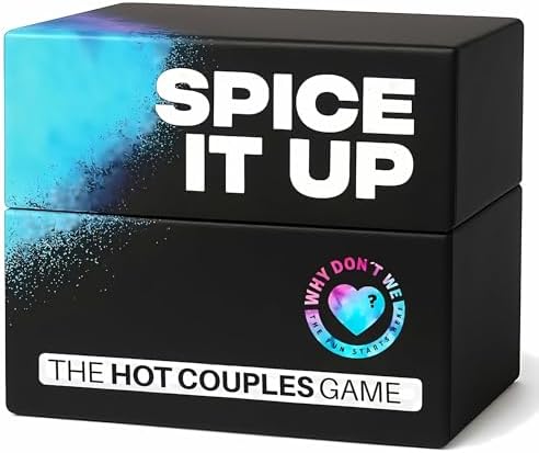 Spice It Up - Fun and Romantic Couples Games for Two for a Date Night - 150 Cards with Questions, Conversations and Dares. Amazing Card Game for a Couple. Great Gifts for him and her
