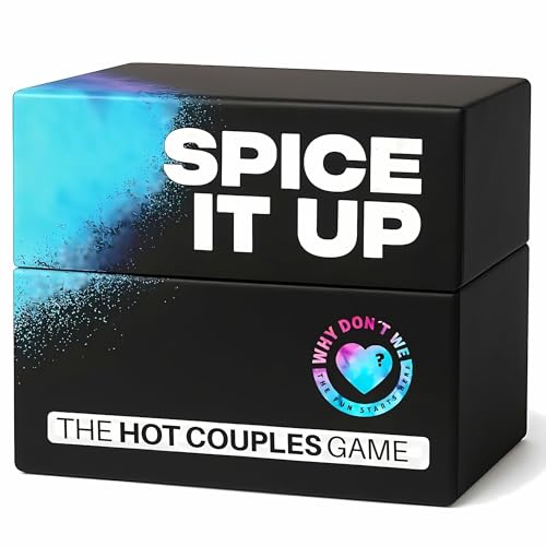 Why Don't We - Spice IT UP - Super Fun Couples Games for Date Nights: 150 Cards with Conversations, Spicy Dares & More - Best Date Night Games for Couples - Romantic Adult Couple Game
