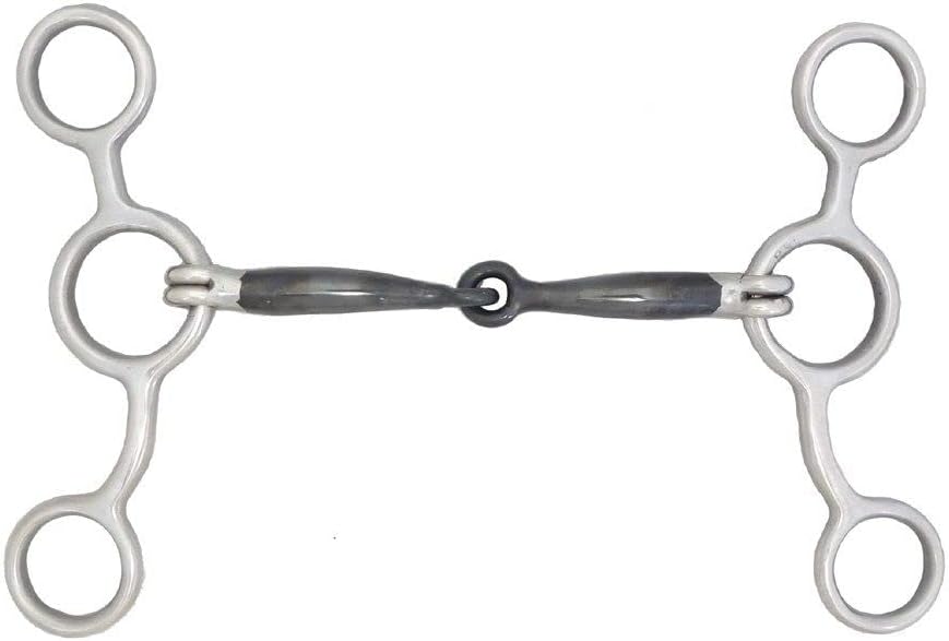 AJ Tack Sweet Iron Jr. Cowhorse Smooth Snaffle Gag Bit - 5 3/4" Cheek