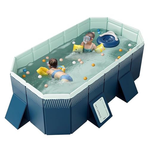 حمام سباحة للاطفال من اويداس، 295 × 165 × 55 سم، حمام سباحة خارجي غير قابل للنفخ للاطفال والكبار بغطاء بلاستيكي صلب لحمام السباحة في الفناء الخلفي